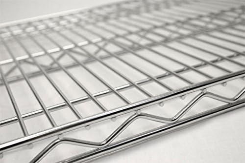 Omega 21" Deep x 60" Wide x 96" High 3 Tier Chrome Starter Shelving Unit