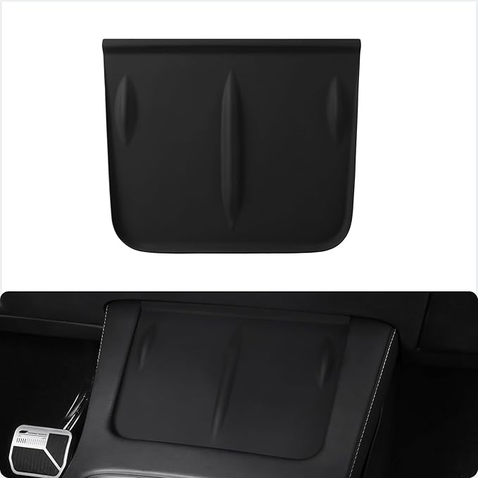BASENOR Upgrade Tesla Model Y Model 3 Center Console Wireless Charger Mat Silicone Cover Wireless Charging Phone Pad for 2021-2024 Model Y 2021-2023 Model 3 Interior Accessories