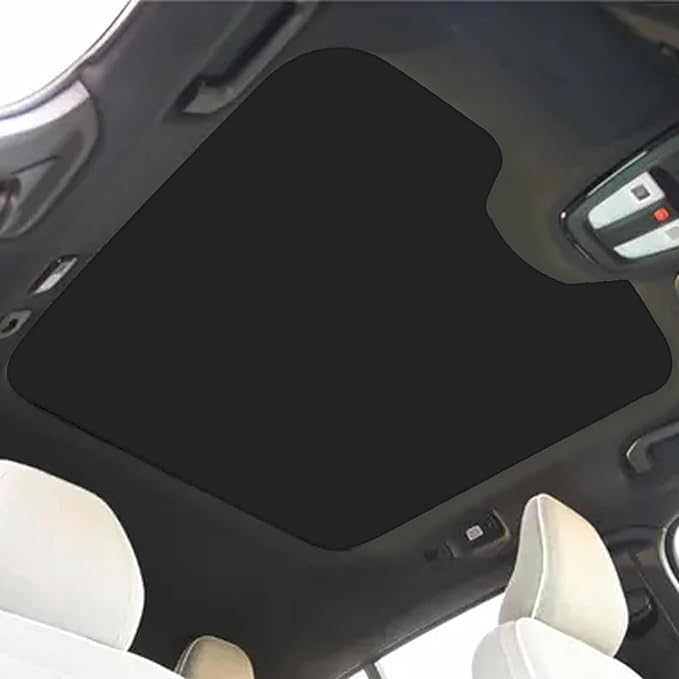 Sunshade Roof Compatible with Volvo C40 2021-2023, Heat Insulation Sunroof Shade, Foldable Glass Roof Shade with Storage Bag, Black