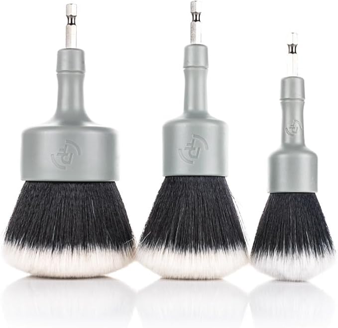 Detail Factory - Large Domed Drill Brush - Soft Bristle Drill Brush Attachment for Curved Surfaces & Car Detailing