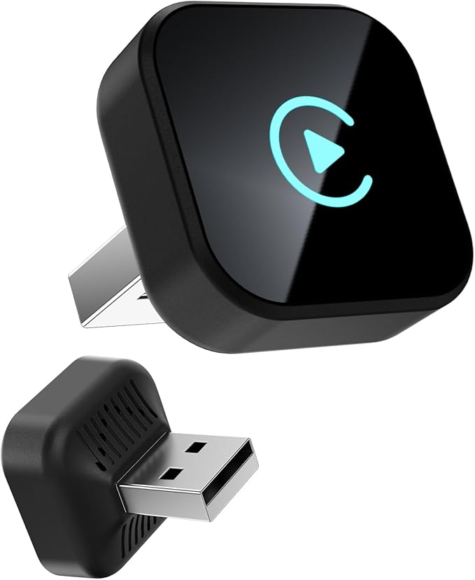 Sunweyer S40 Super Mini CarPlay Adapter Wireless Android Car Kit - for Vehicles with Factory Wired CarPlay, Auto Connect Wireless Adapter