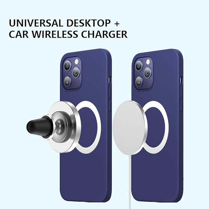 Magnetic Wireless Charger Universal Metal Rings - 5pcs,for MagSafe-Compatible Charger on iPhone 14/13/12 Pro/Max/Mini Case and Samsung Galaxy (Black - 5pcs)
