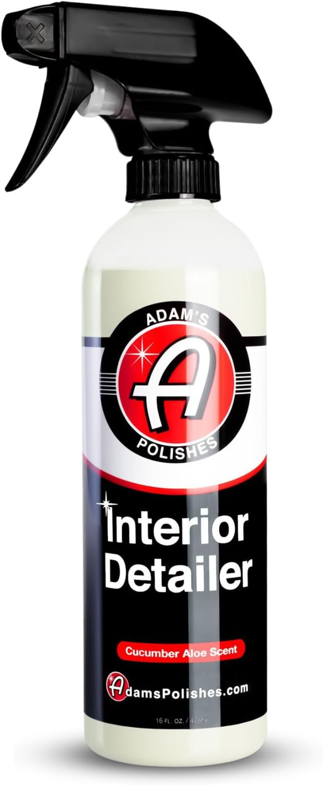 Adam's Polishes Interior Detailer 16 fl. oz (Cucumber Aloe) - Total Car Interior Cleaner, Protectant & Dressing | All Purpose Cleaner & Leather Conditioner | Vinyl, Dashboard, Screen, Seat Cleaner
