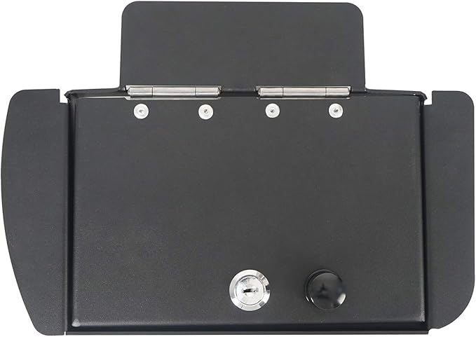 u-Box Tacoma Center Console Safe Lock Box Storage Interior Organizer for 2005-2015 Toyota Tacoma Pickup Trucks Models black