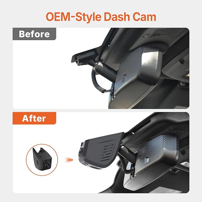 Ford F150 Front 4K & Rear 1080P Dash Cam for 2013-2026 F250/F350/F450 Super Duty 2015-2026 XLT Lariat King Ranch Raptor,G-Senson,OEM Look,Free App & 5G WiFi,128GB Card