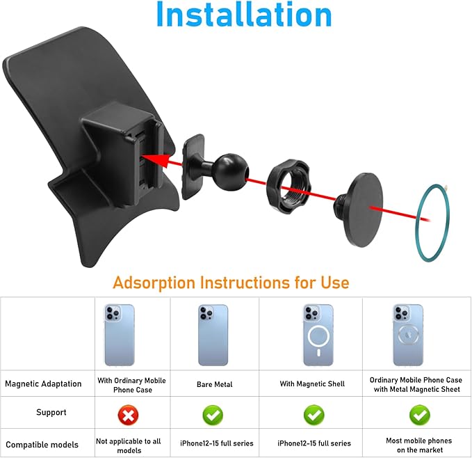 Compatible with Toyota Tundra Phone Holder 2017-2021 for Air Vent,2nd Gen Tundra Phone Mount Magnetic Navigation Bracket Anti-Shake,360 Degree Rotation Tundra Dashboard Cell Phone Mount Stand