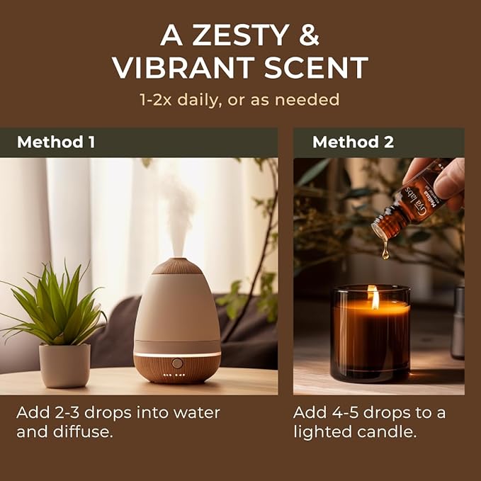 100% Pure Melissa Essential Oil - 0.34 Fl Oz - Melissa Oil for Hair, Skin, Diffuser, Aromatherapy & DIY Candle Making Scent