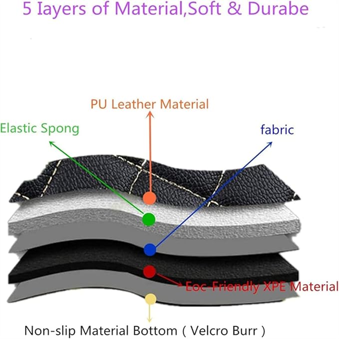 Custom Car Mats All Weather Fit Automotive Floor Mats PU Leather Protector Mat for Most Sedan, SUV, Truck Floor Mats (Black Red)
