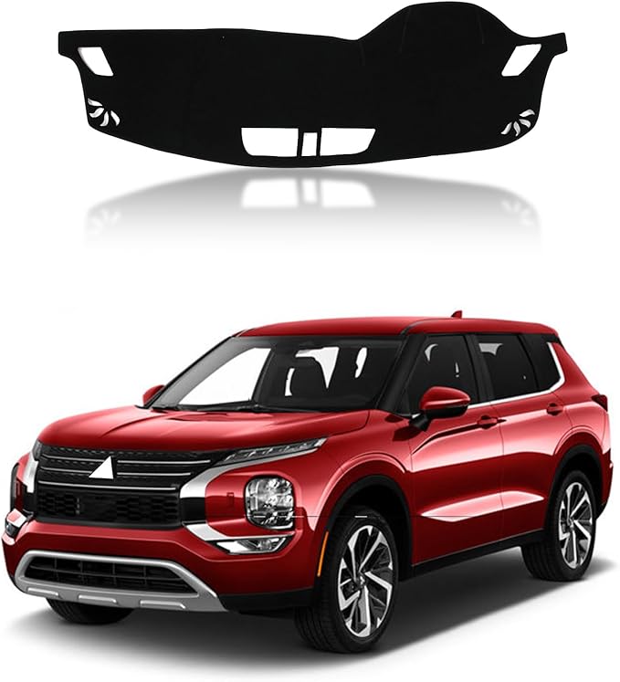 Dash Mat Dashboard Cover for M-itsubishi Outlander 2023 2024 Accessories, Dash Cover Mat Pad Carpet Non-Slip Dashboard Cover Mat Sun Protection (no HUD)