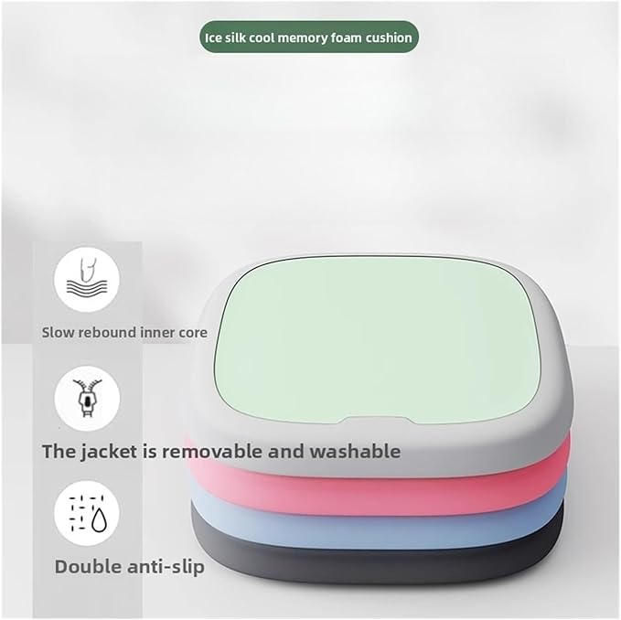 Memory Foam Car Seat Cushions with Lumbar Support - Cool and Breathable Comfort for Car and Office Seats(4,45x45cm)