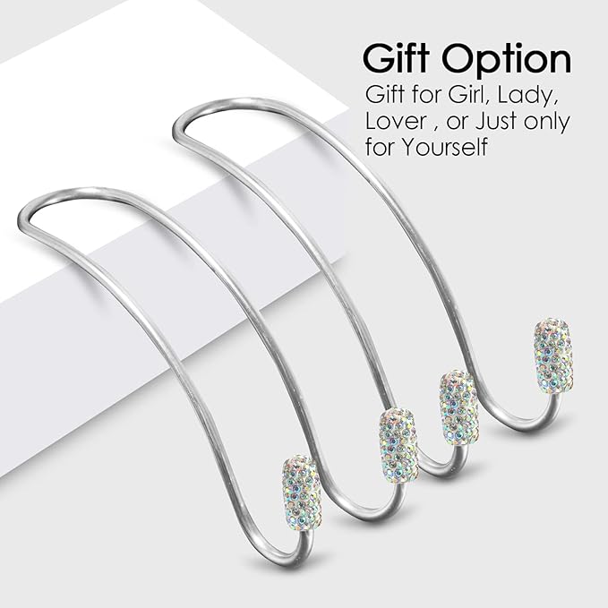 2024 Upgraded Bling Auto Hooks ,Car Hangers Organizer Seat Headrest Hooks，Bag Organizers Rack and Hanger, Heavy-duty Car Seat Hooks, Backseat Storage Hooks, Universal for SUV Truck Vehicle 2 Pack