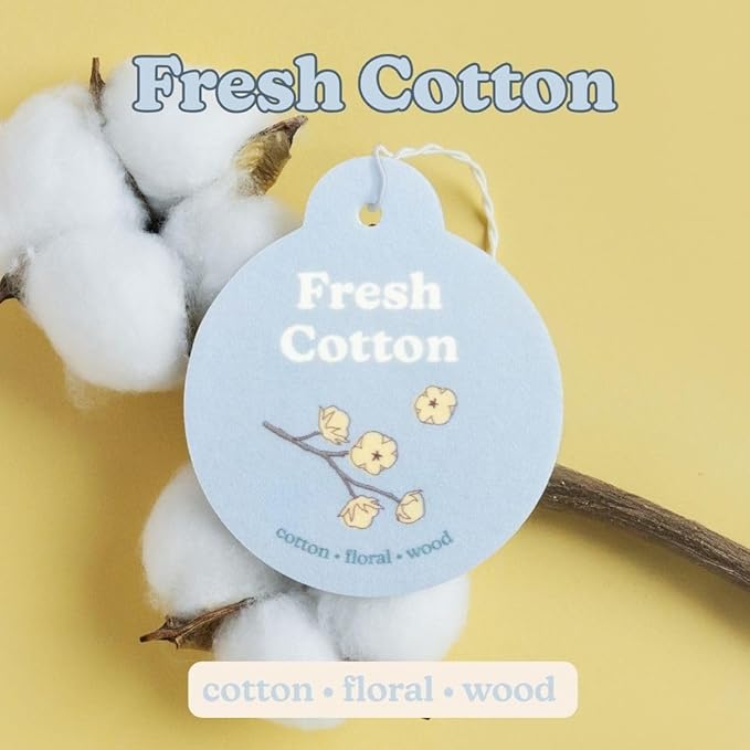 Happy Wax Clean Mix Car Charms 4-Pack Included Scents: Lemon Verbena, Fresh Cotton, Happy Days, Calming Lavender