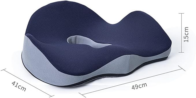 Car Seat Cushion for Long Driving, Ergonomic Memory Foam Seat Cushion, Car Seat Cushion for Back Pain and Lumbar Support Non Slip and Easy Clean for Driving Gaming Chair and Travel B Grey