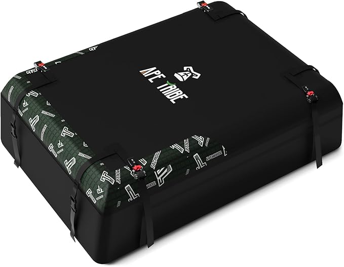 Rooftop Cargo Carrier, 21 Cubic Feet Waterproof Roof Rack Cargo Bag, Anti-Slip Heavy Duty Roof Bag for All Vehicles