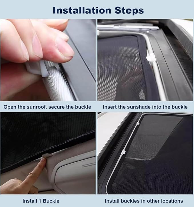 Car Sunroof Shade Compatible with Mercedes Benz GLE 350/450 2020-2024, Foldable Glass Roof Sunshade with Storage Bag, Heat Insulation Sun Protection Roof Interior Sunshade
