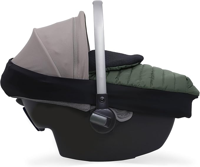 Little Unicorn Winter Car Seat Cover | Premium Insulated Fabric | Universal Fit & Easy to Install | Travel Bag Included (Dark Green)