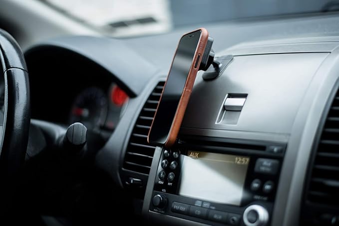 Dockem DashMini Magno Mount 3.0 Series: Magnetic Car Mount for Dash with Adhesive Base, Magnet Head, and Swivel Ball Socket