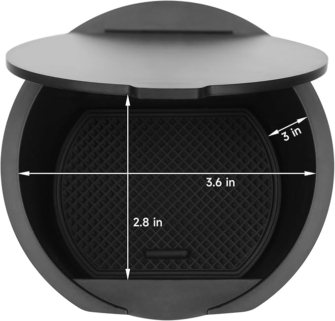 YOJOJOCO Center Console Coin Box Organizer Compatible with Honda 2023-2025 2026 Pilot & 2024-2026 Ridgeline & 2024-2026 Passport Accessories Armrest Insert Cup Holder Storage Box