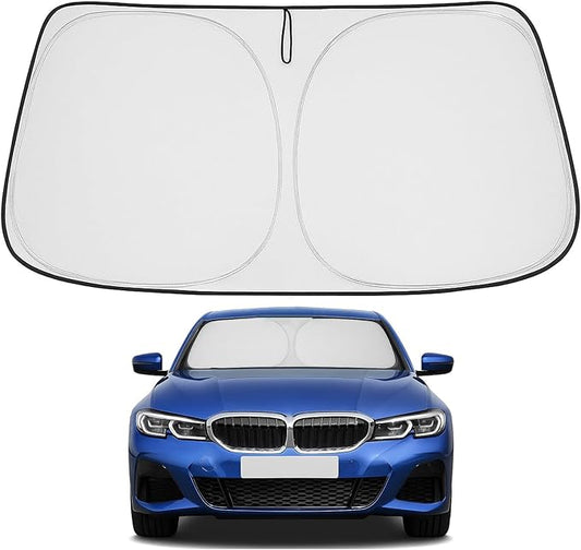 Proadsy 2026 Upgrade Front Windshield Sun Shade Foldable Sunshade Protector Custom Fit 2019-2025 BMW 3-Series 3 Series 330i Luxury, Sport Line, M Sport, M340i Sedan Accessories