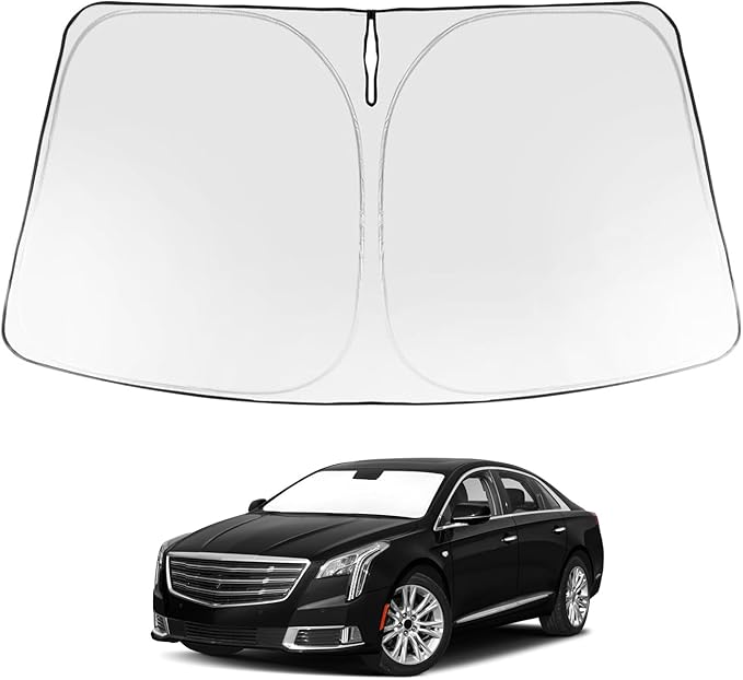 Proadsy 2026 Upgrade Windshield Sun Shade Custom Fit 2013-2019 XTS Foldable Front Sunshade Protector Sun Visor Blocks UV Rays Keep Car Cooler