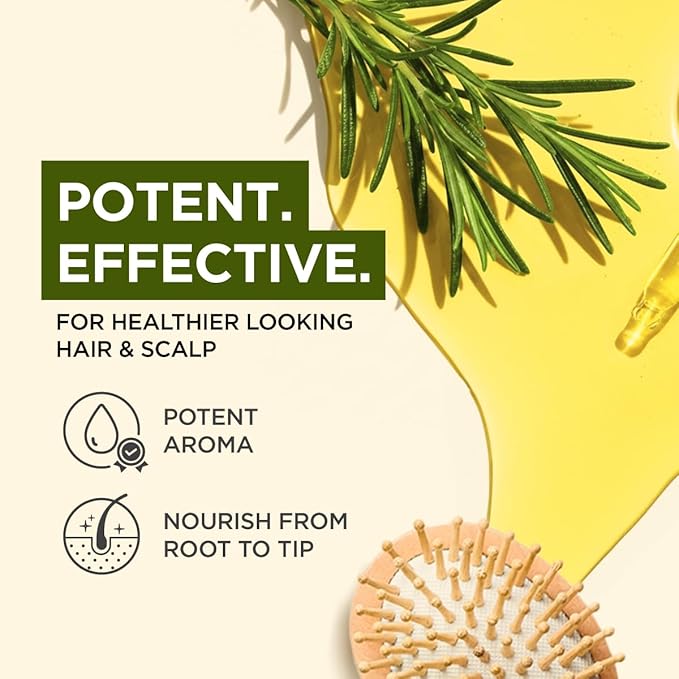 100% Pure Rosemary Essential Oil - 4 Fl Oz - Rosemary Oil for Hair, Skin, Diffuser, Aromatherapy & DIY Candle Making Scent