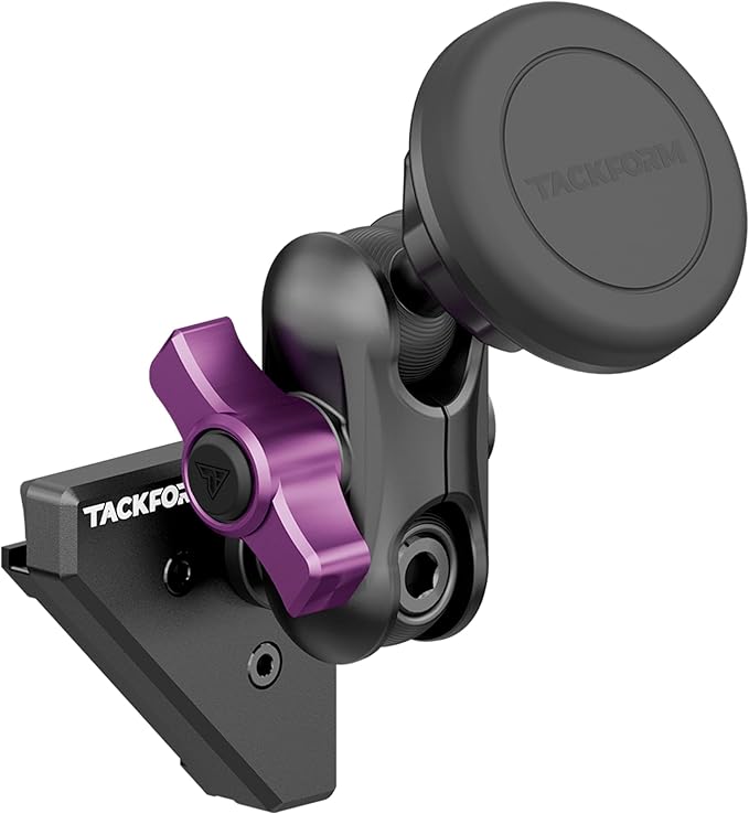 Tackform Link Vent Mount Magnetic Phone Holder - Compatible with 2021-2025 Ford F150 & Raptor, 2023-2025 Ford Super Duty | Aluminum | 2" Arm | Purple | (NOT MAGSAFE Compatible)