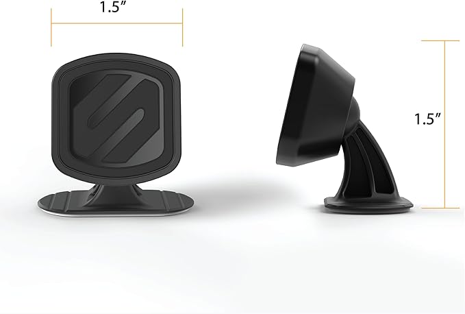 Scosche MMDSD-RP MagicMount™ Select Mini Magnetic Car Phone Holder - Strong Magnet Mount for iPhone and Android - Secure Magnetic Cell Phone Mount for Car Dash - Universal 360° Mobile Cellphone Holder