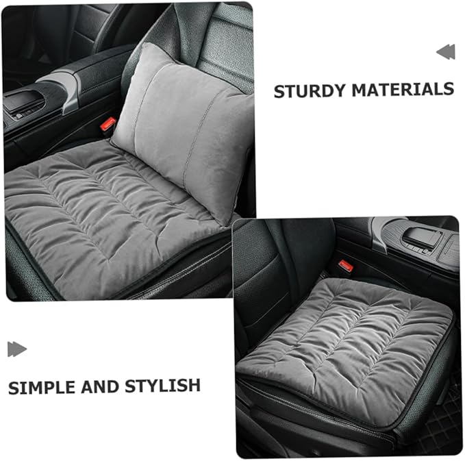 CHILDWEET Soft Plush Travel Car Seat Cushion Lumbar Support for Comfort Antislip Truck Seat Pad