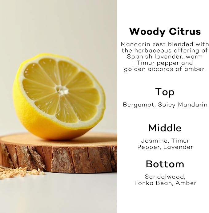 C Classy Car Air Freshener Hanging 2 Pack, Woody Citrus Essential Oil Diffuser, Long-Lasting Fragrance, Cute Car Accessories for Women & Men, Made in USA