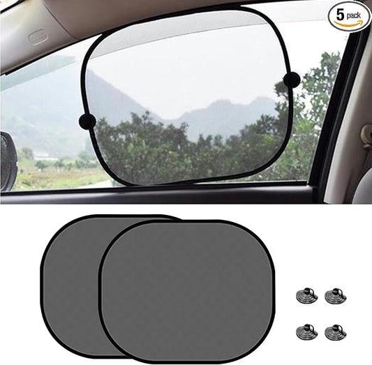 2PCS Car Window Shad, Universal Car Sunshade Side Window Cover, 17"14" Sun Glare and UV Rays Protection for Your Child, 17.2"x14"/2PCS