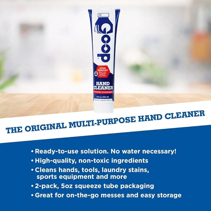 GOOP Original Multi-Purpose Waterless Hand Cleaner & Stain Remover - 10.5 oz Tube