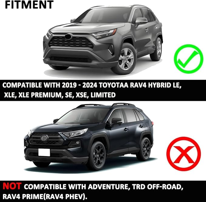LED Grille Lights Compatible with Toyota RAV4 2019 2020 2021 2022 2023 2024 Front Grille Lights for Rav4 Accessories Hybird LE XLE SE XSE Limited (White)