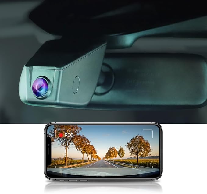 Fitcamx 4K Dash Cam for 2014-2016 Toyota Sienna LE XLE SE Limited Premium (12 Pin) HD2-6275, Integrated OEM Look, 2160P UHD Video, Built-in WiFi & APP, Loop Recording, G-Sensor, Plug & Play, 64GB Card