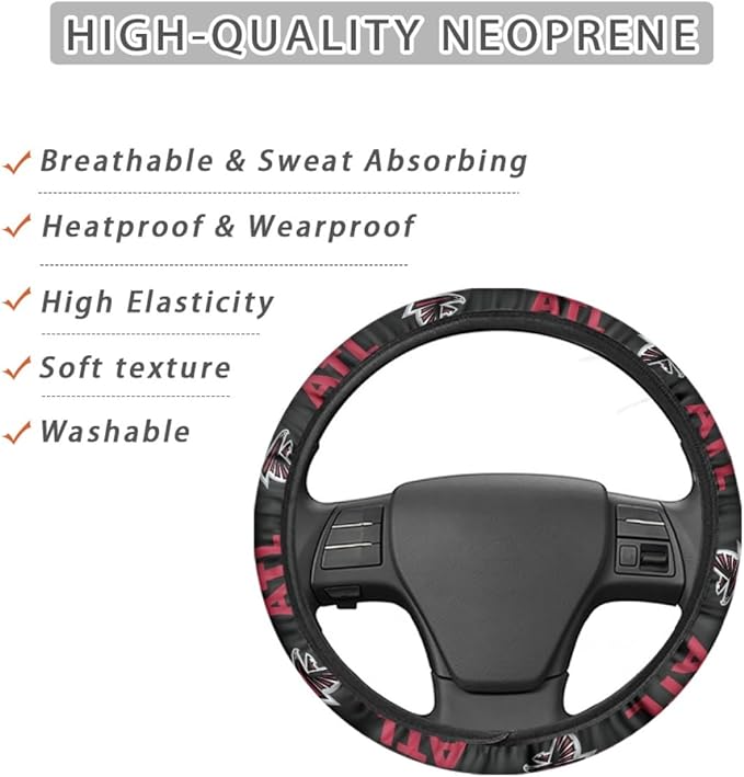Universal Car Steering Wheel Cover, Automotive Vehicle Accessory (L-FXPT-Lieyi)