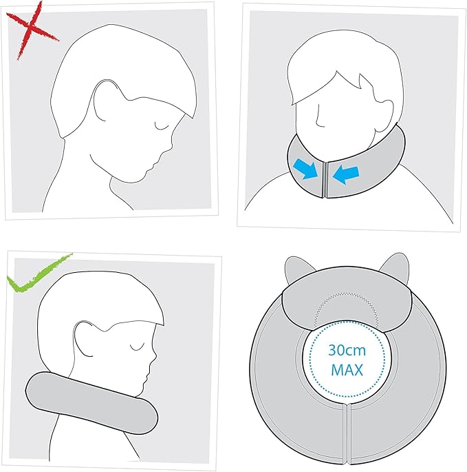 Trunki Kid's Travel Neck Pillow & Chin Rest | Support Sleepy Heads in the Car Seat, Plane, Bike or Pram | Yondi SMALL Betsy (Pink)