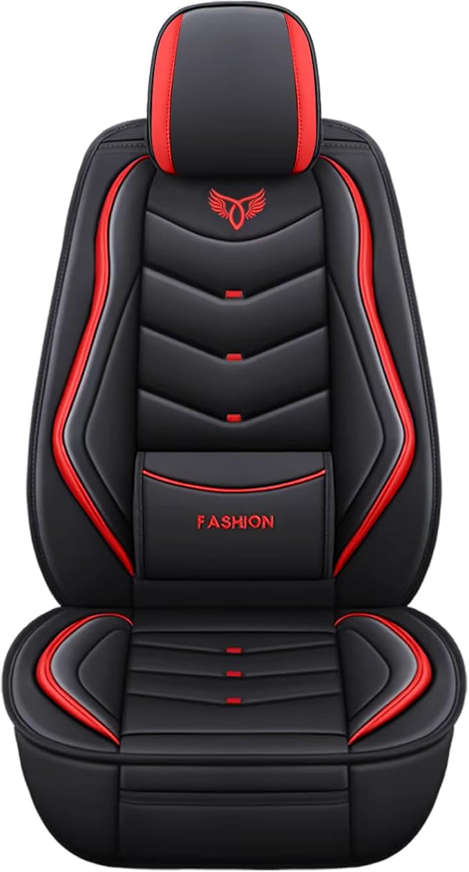 Car Seat Covers Full Set,Automotive seat Covers for Cars,Waterproof Leather seat Covers with Fixed Lumbar Support,Universal Fit for Most Cars,SUV,Trucks and Sedans