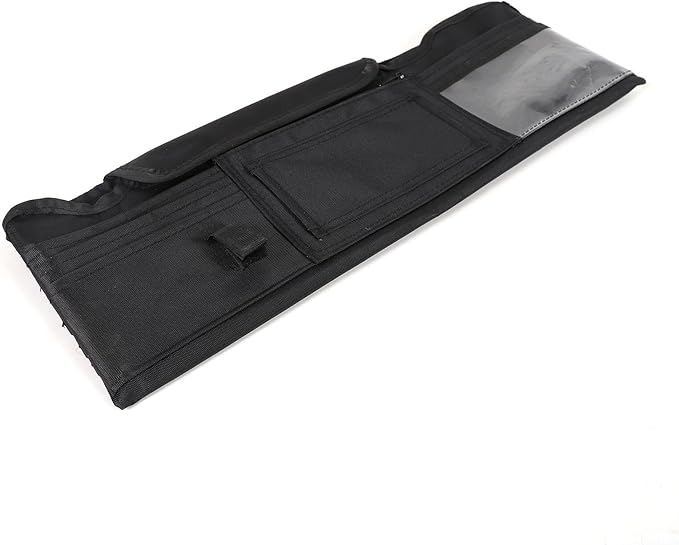 Car Sun Visor Organizer Compatible with Ineos Grenadier 2020-2025 Sunglass Holder and Storage Pocket, Card Cash Pouch with Multi-Pocket Net Zipper, Case Bag for License Pen Key