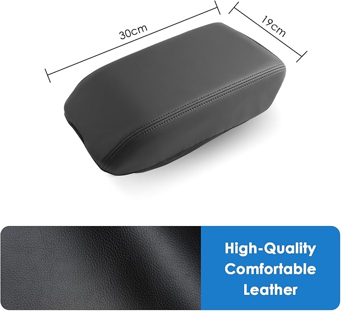 2023 2024 2025 2026 Accord Center Console Cover for Honda Accord (LX/SE/EX) Accord Hybrid (Sport/EX-L/Sport-L/Touring), Waterproof&Comfy Leather Armrest Cover 2025 Accord Hybrid Accessories