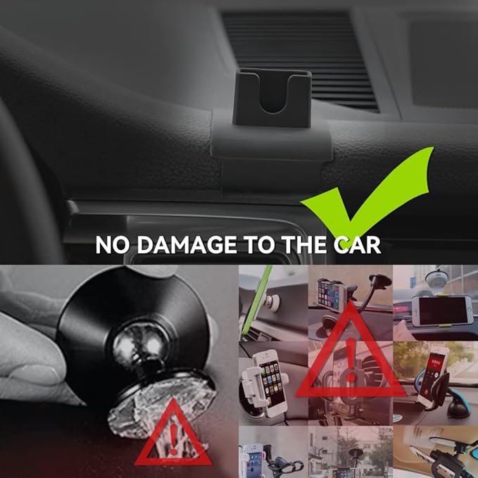 BEERTE Car Phone Holder fit for Porsche Macan 2015-2025 and Porsche Cayenne 2019-2023,Strong Magnetic Phone Mount Rotatable Adjustable Safe Convenient Phone Navigation for 4-7 inch Smartphone