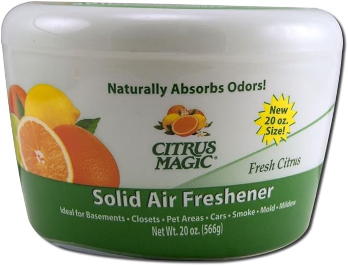 Citrus Magic Odor Absorbing Solid Air Freshener, Fresh Citrus, 20-Ounce, Pack of 1