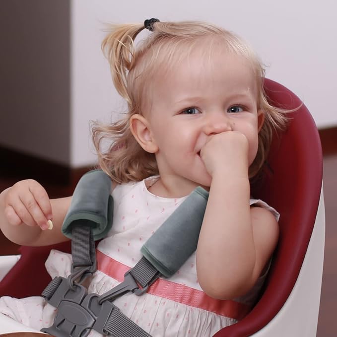 COOLBEBE Car Seat Straps Shoulder Pads for Baby Kids, Super Soft Seat Belt Covers for All Car Seats/Pushchair/Stroller/High Chair