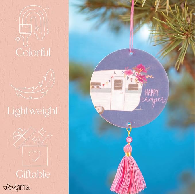 Karma Air Freshener Think Happy Leather