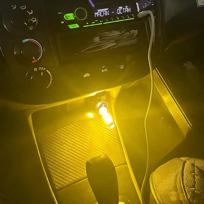 2 PCS USB LED Lights for Car Interior, Touch Dimmable Ambient Lighting, Mini Retro Glass Bottle Night Light Bulb for Vehicle, Bedroom, Camping(Warm White)