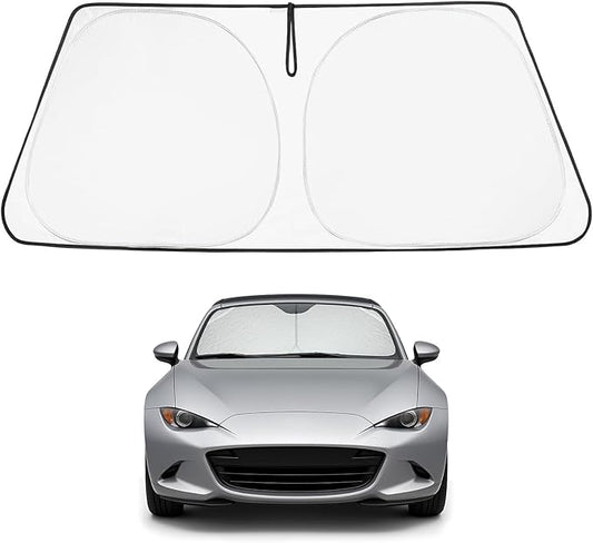 Proadsy 2026 Upgrade Front Windshield Sun Shade Foldable Sunshade Protector Custom Fit MX-5 Miata Convertible 2016-2026 MX5 Accessories