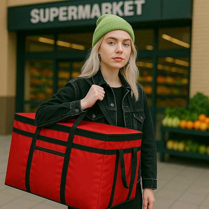 Musbus 2 PACK Extra Large XXXL Insulated Food Delivery Bag Cooler Bags Keep Food Warm Catering Therma for DoorDash