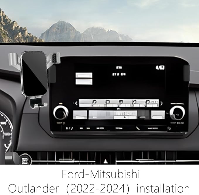 Car Phone Holder for Mitsubishi Outlander ES Black Edition 2022 2023 2024 Screen Stand (Only Applicable to 8 inch) Auto Interior Accessories Best Cell Phones Mount Cellphone Mobile Cradle