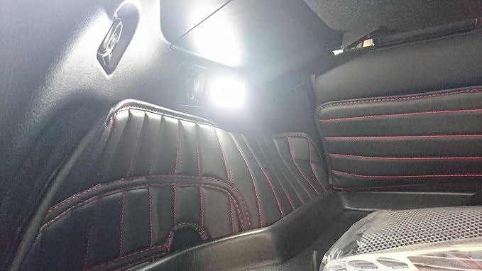 iJDMTOY Super Bright 2W High Power Xenon White Full LED Trunk Cargo Area Light w/Switch Compatible with Lexus, Compatible with Toyota, Powered by 18-SMD LED Diodes