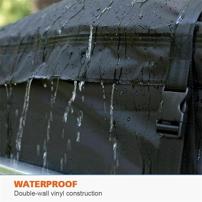 Enfudid Car Roof Bag Cargo Carrier, Waterproof Large Cube Storage Bag, Anti-Tear Oxford Tarpaulin Roof Top Carrier, Car Cargo Black Roof Bag for Car SUV Camping Bag
