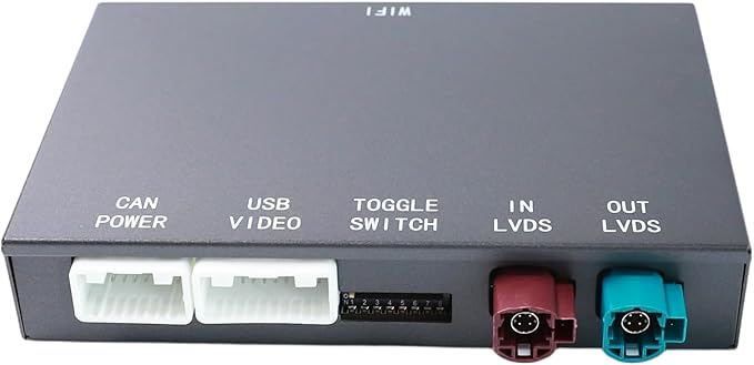 Wireless CarPlay Android Auto Retrofit Kit Decoder Box Compatible with BMW NBT System 1 2 3 4 5 6 7 Series X3 X4 X5 X6 2012-2016, Replacement for BMW F20 F30 F10 F15 F25, 6 Pin LVDS Port