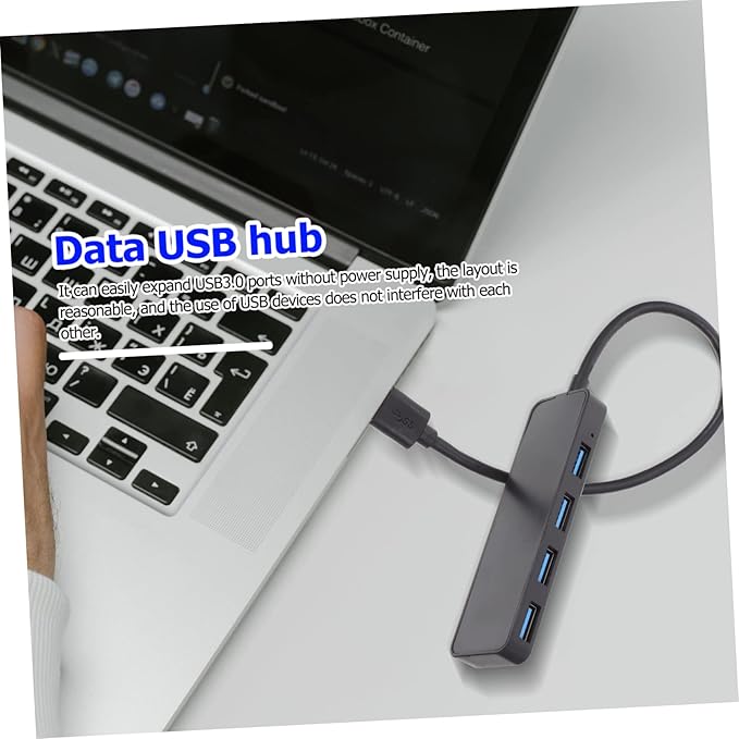 Gadpiparty USB Hub Port Data Splitter Ultra-Slim Expansion Adapter for Laptop and Computer High-Speed Transfer USB Expander for Easy Device Connectivity